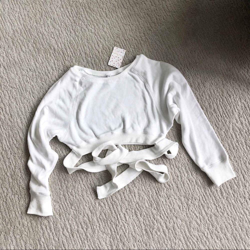 Free People Superwoman Cropped Sweatshirt - Picture 4 of 5